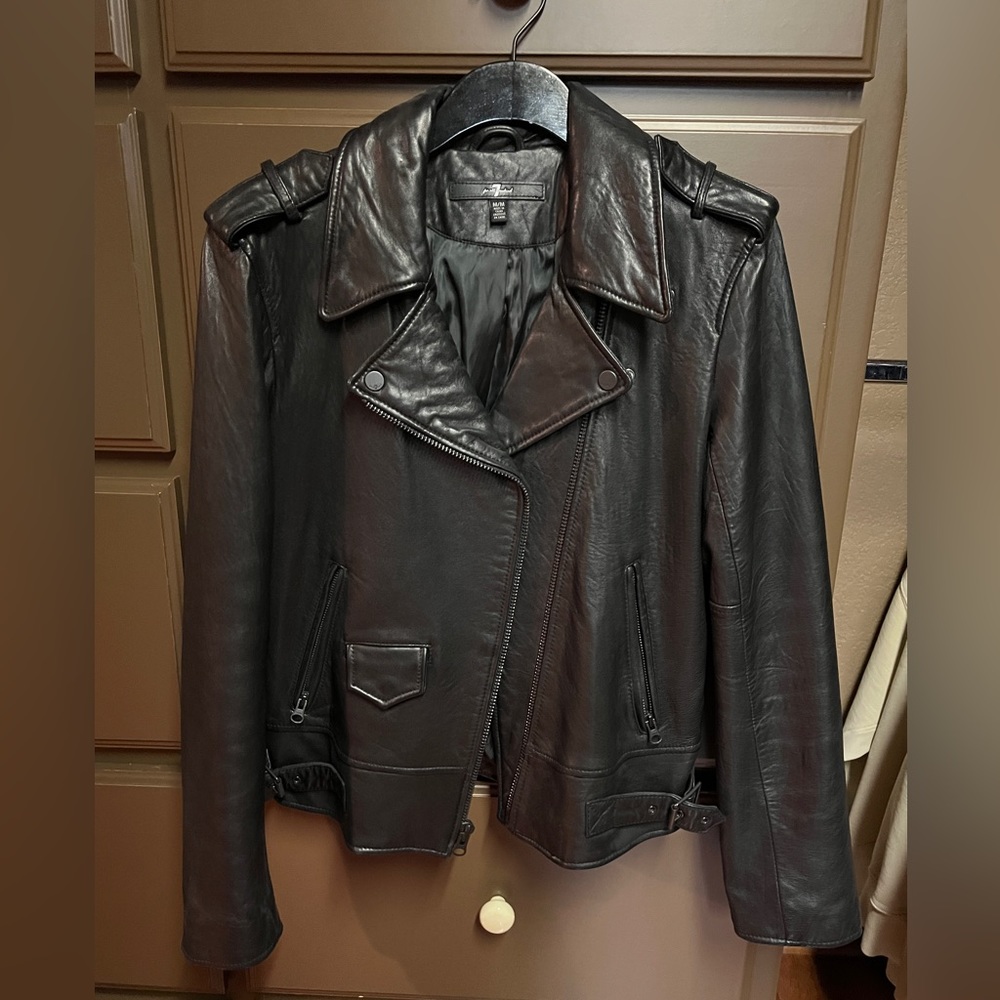 7 for all man kind (moto) leather jacket